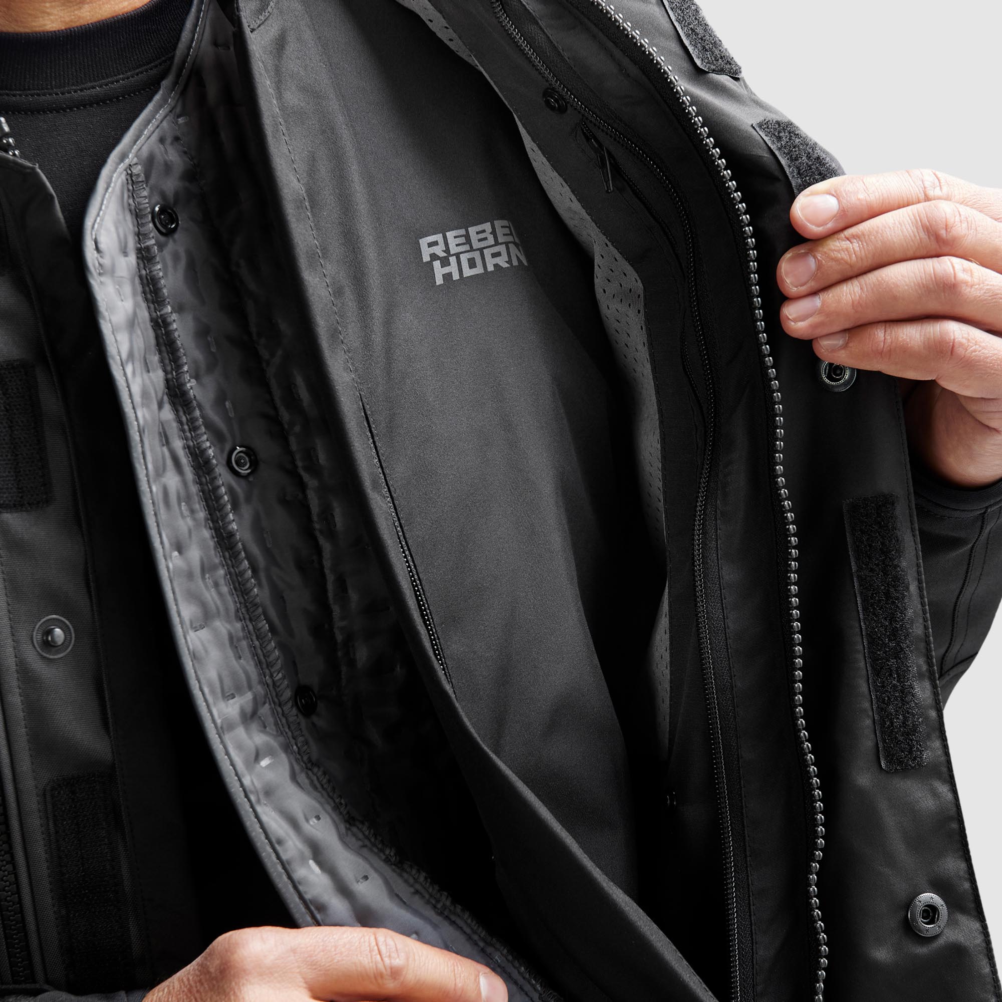 Rebelhorn Cubby 5 waterproof Motorcycle Textile Jacket black M Figure 14
