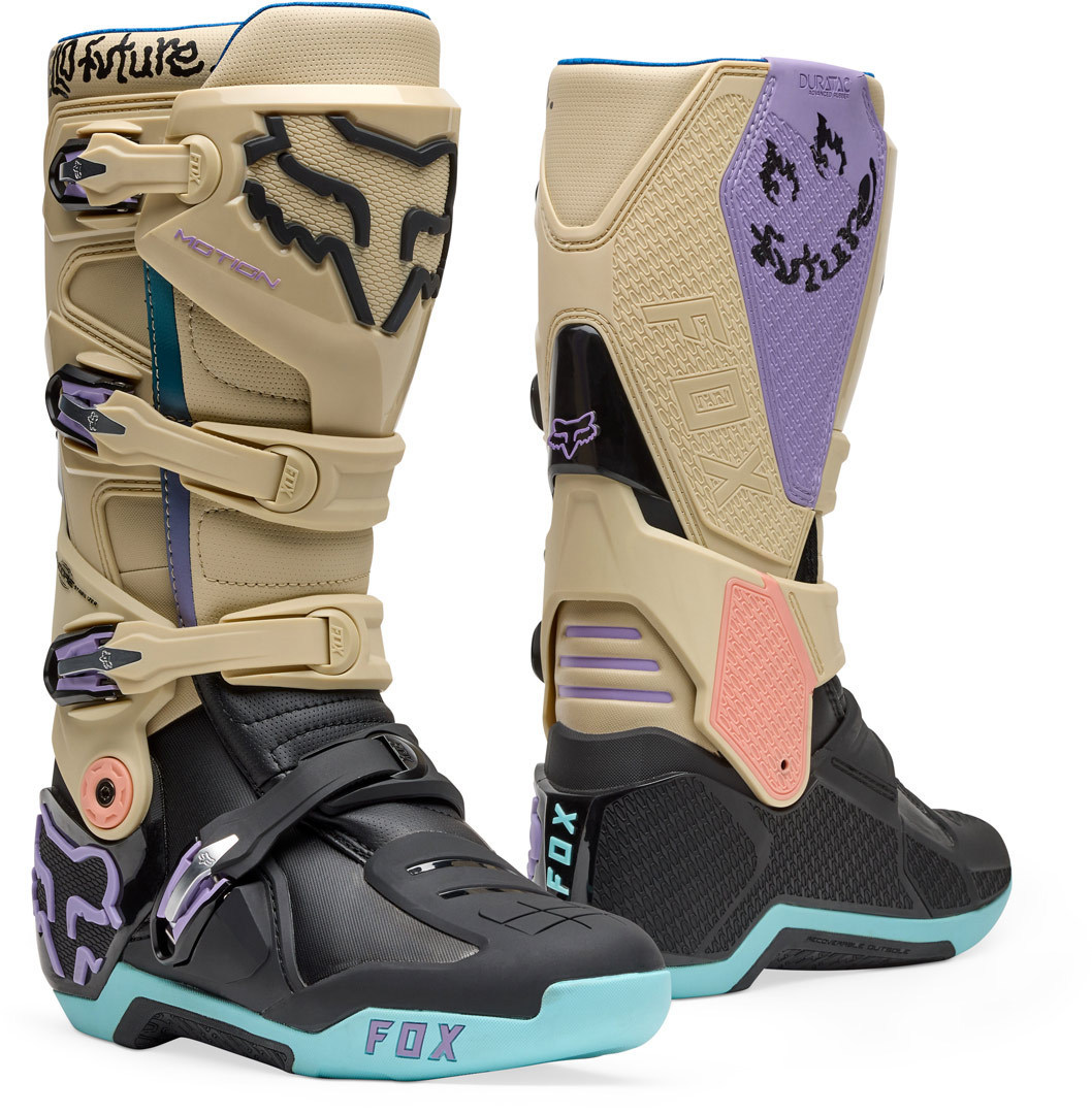FOX Motion Hello Future Special Edition Motocross støvler lysebrun 9 Figur 1