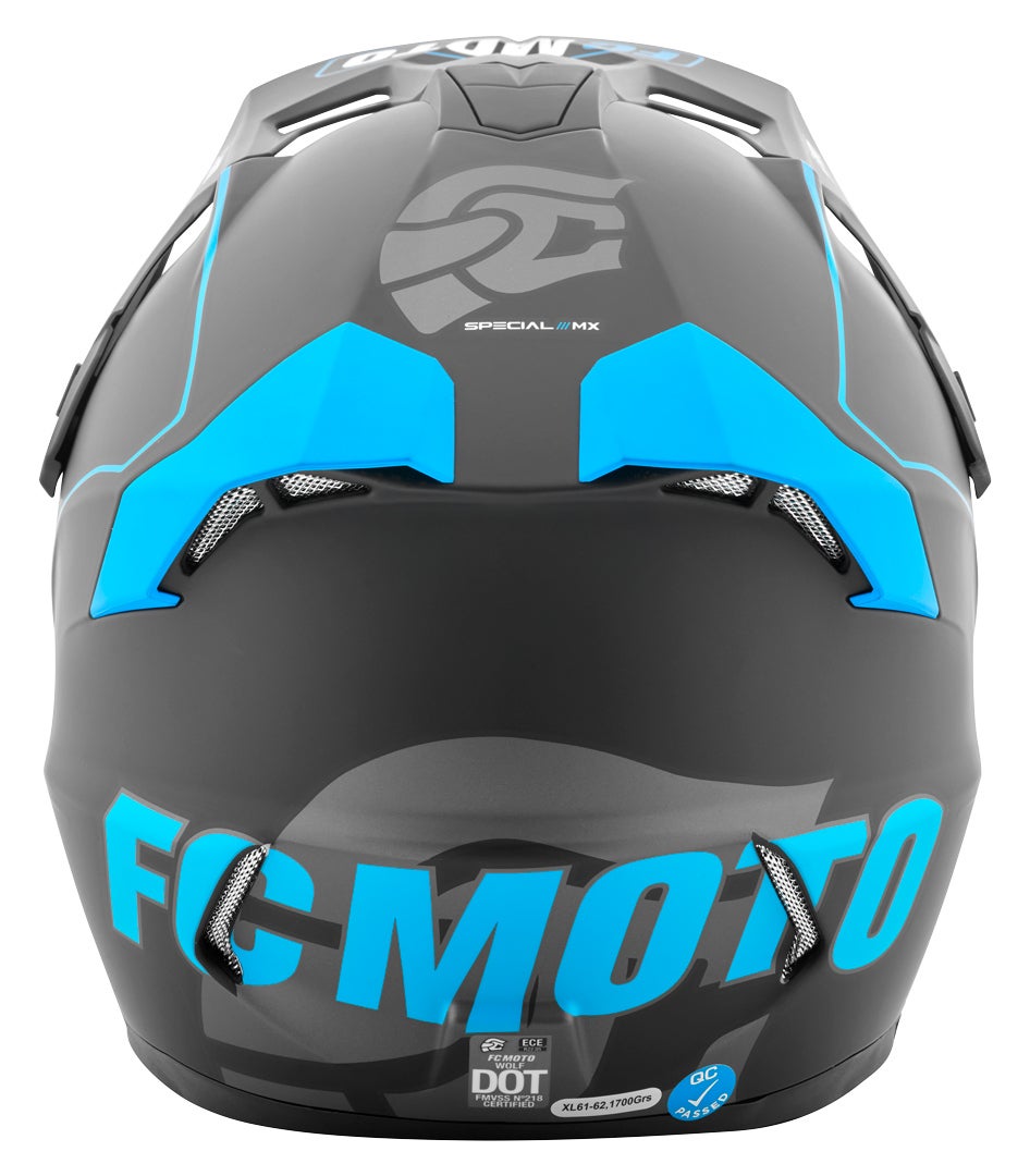 FC-Moto Merkur Straight Motokrosová přilba černá/modrá 2XL Obrázek 7
