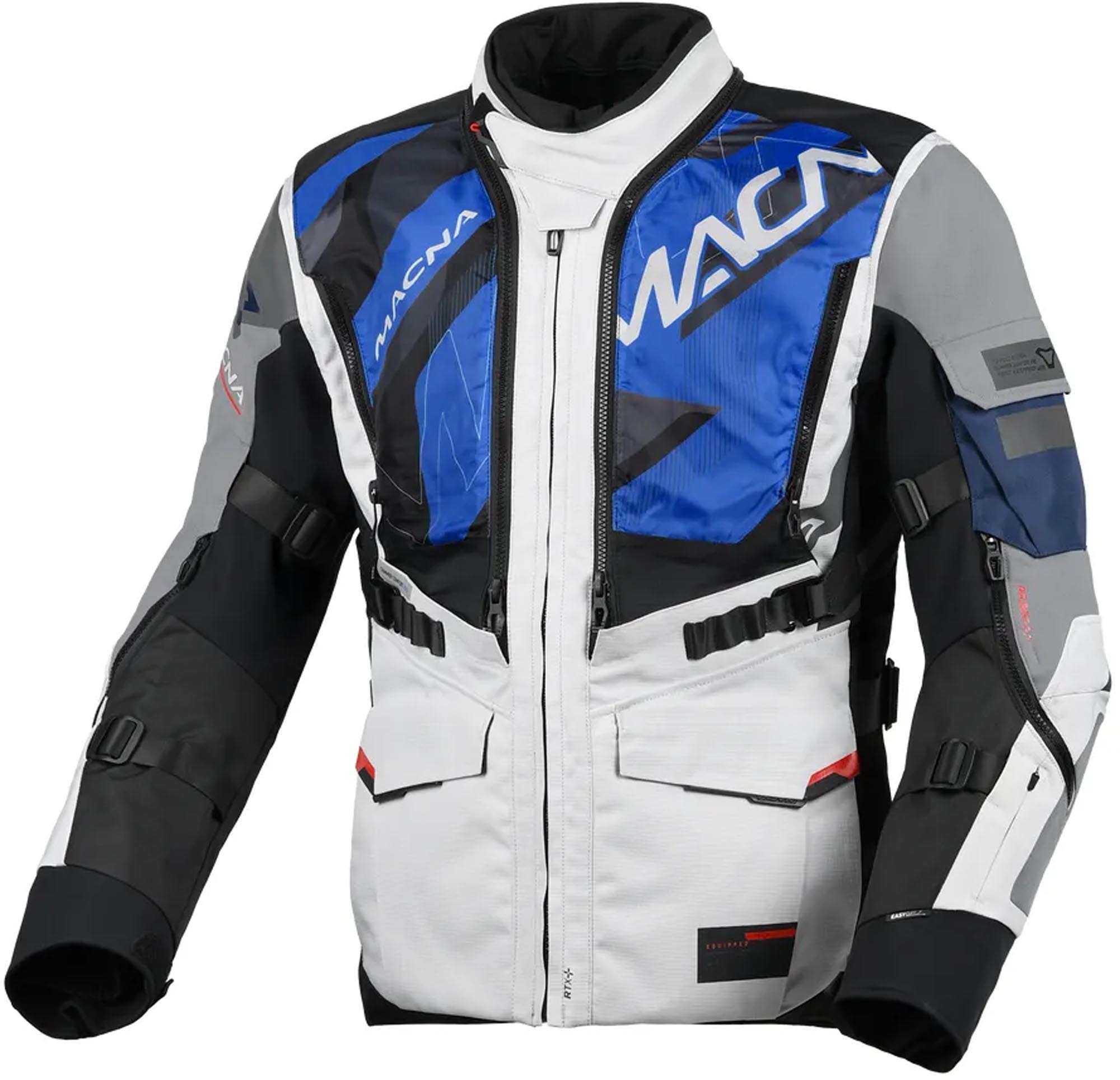 Macna Flexodus waterproof Motorcycle Textile Jacket grey/black L Figure 5