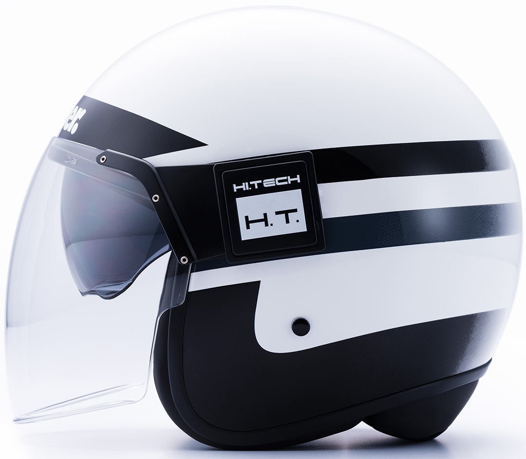 Blauer POD Stripes Capacete a jato branco/preto M (57/58) Figura 3