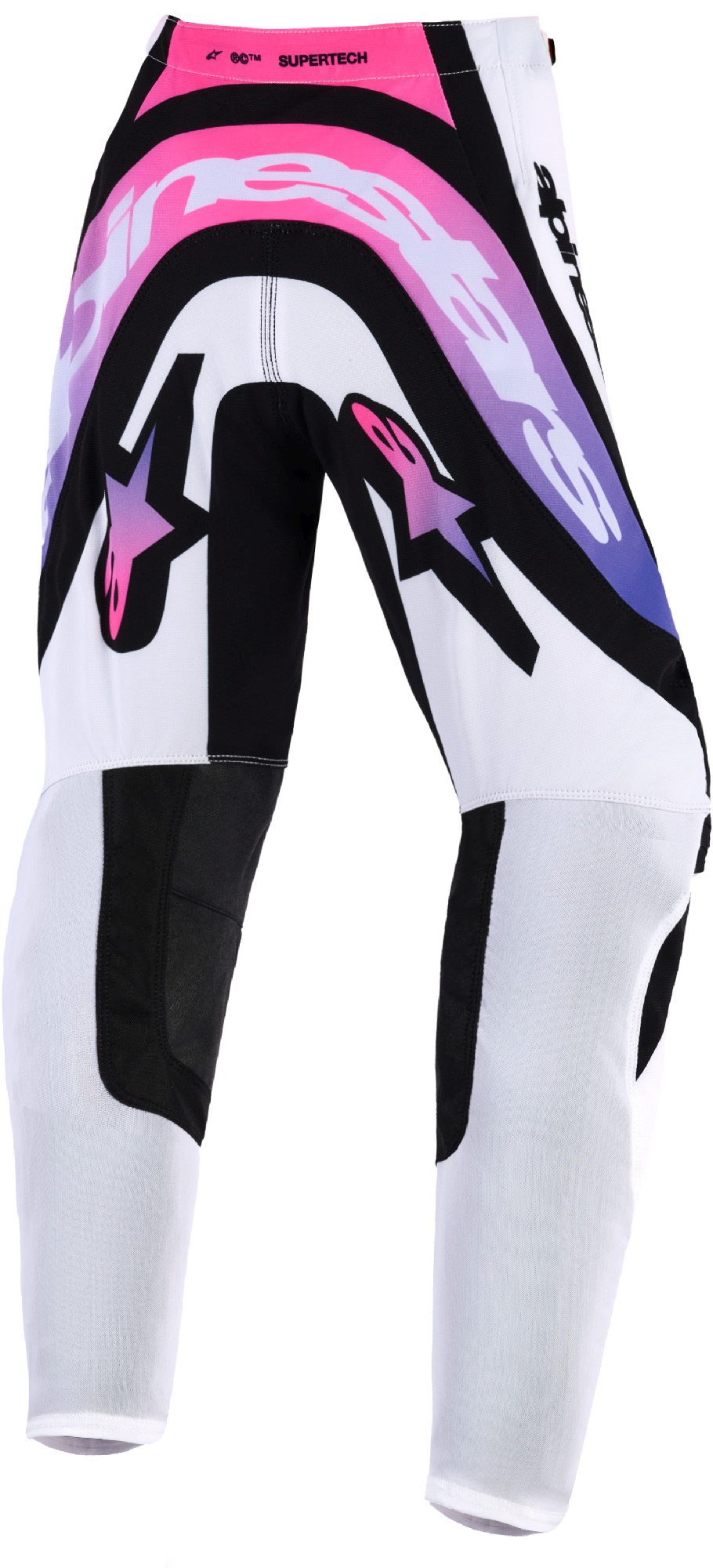 Alpinestars Supertech Vista Pantaloni de motocross pentru copii Alb/Negru/Mov 22 Figura 2