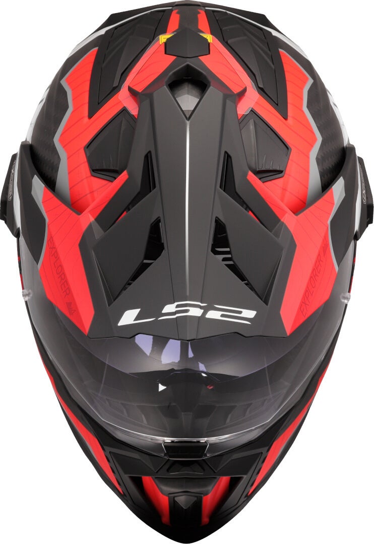 LS2 MX701 Explorer Carbon Trick Casco da motocross bianco/rosso XL (61/62) Figura 9