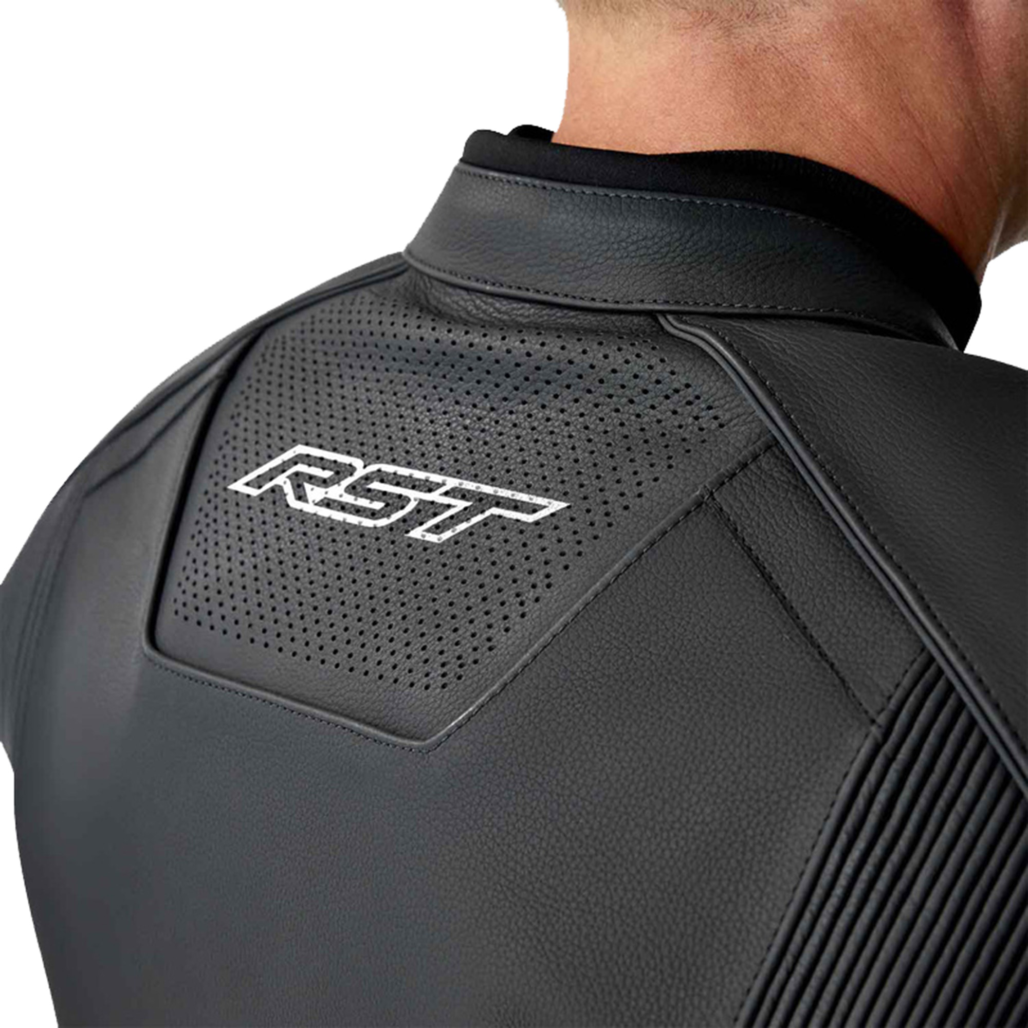 RST S1 D3O Veste en cuir de moto perforée Noir/Blanc 64 Figure 6