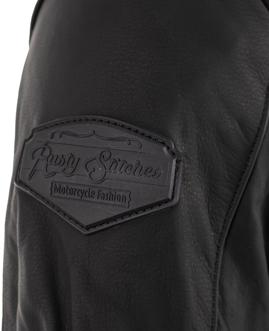 Rusty Stitches Dorian Blouson en cuir de moto noir M Figure 10