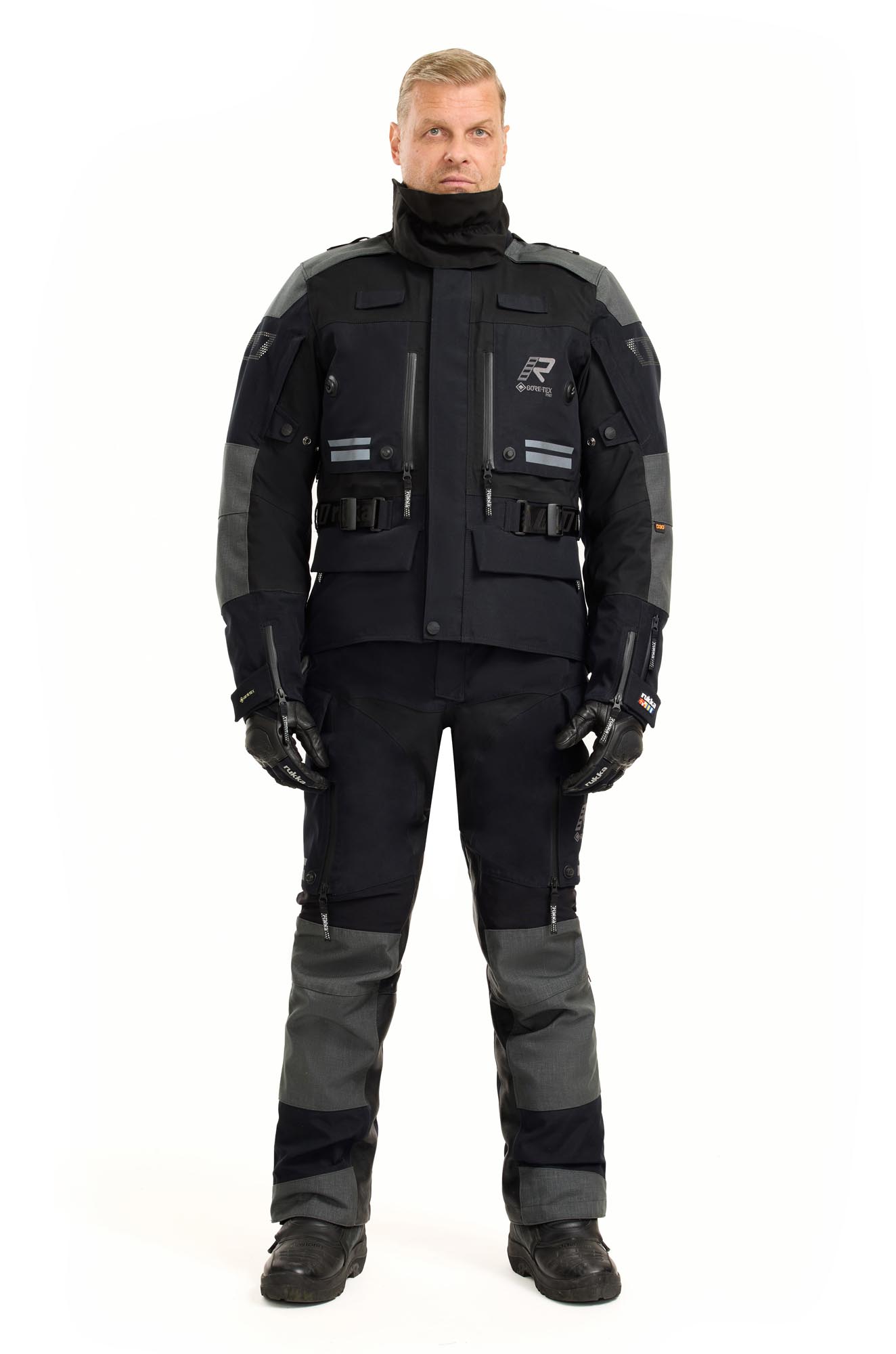 Rukka TitanTrail-R Veste textile moto imperméable noir/gris 48 Figure 7