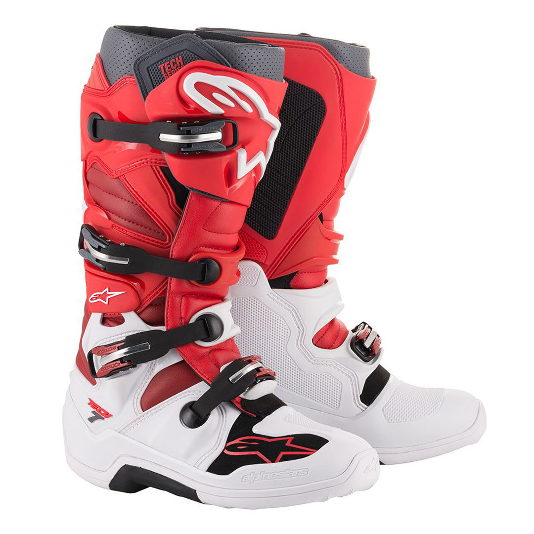 Alpinestars Tech 7 Motocross Boots red/white 12 (47) Figure 1