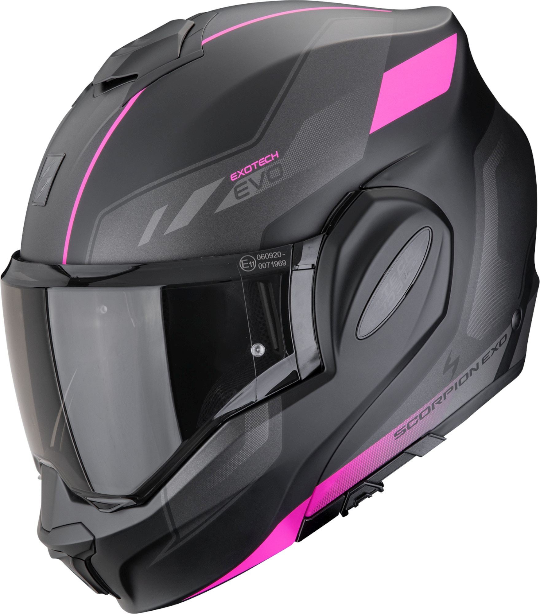 Scorpion Exo-Tech Evo Socius Flip-Up Helmet black/pink L (58/59) Figure 1