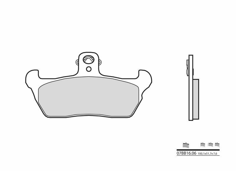 Brembo S.p.A. Plăcuțe de frână Street Carbon Ceramic - 07BB1606 Figura 2