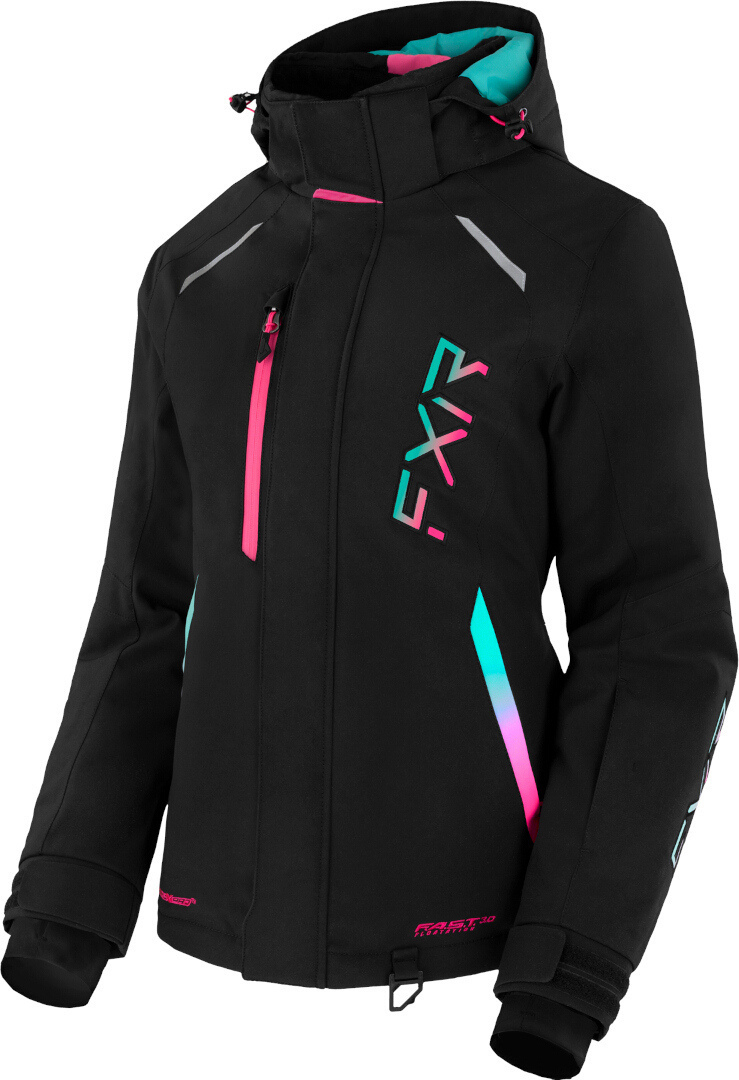 FXR Pulse Veste de motoneige pour dames noir/rose 4 Figure 1