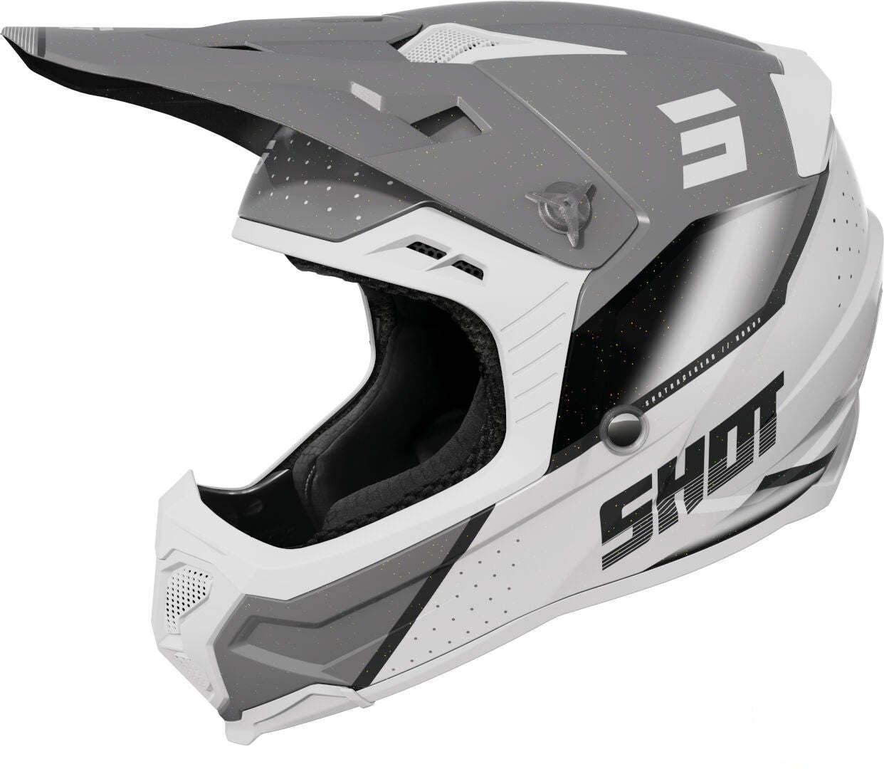 Shot Core Honor Casque de motocross Blanc/Gris XXL (63/64) Figure 1