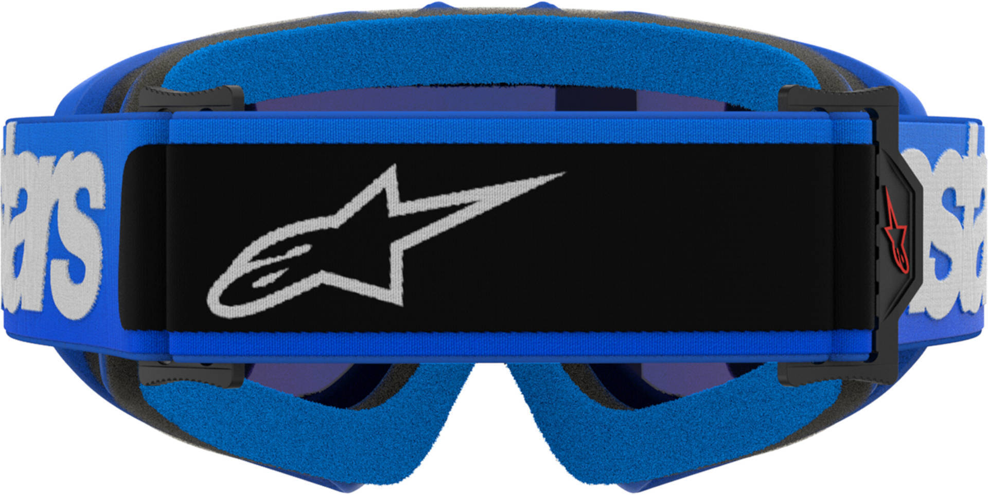 Alpinestars Vision Blaze Mirrored Ochelari de motocross pentru tineret Albastru/Alb Figura 4