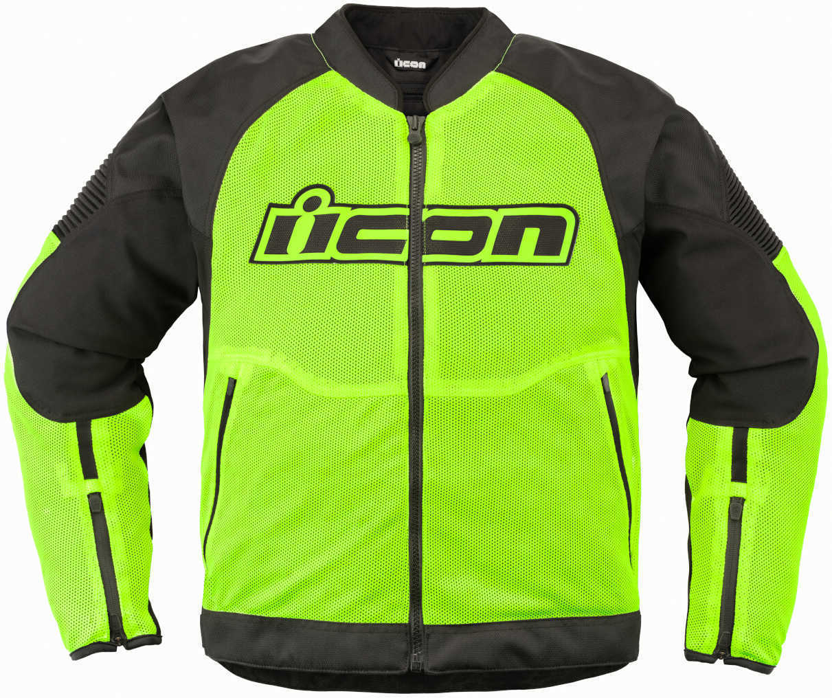 Icon Overlord3 Mesh Motorrad Textiljacke neon-gelb XL Abbildung 1