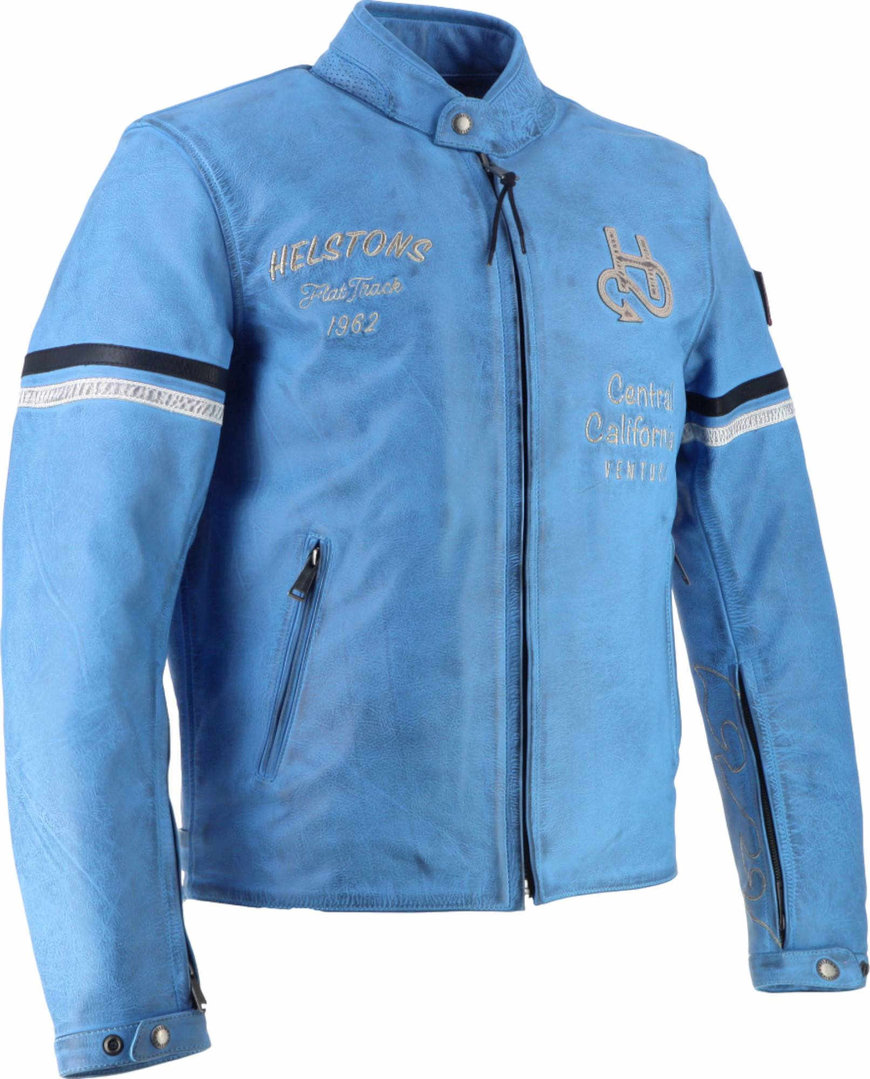Helstons Nashville Motorcycle Leather Jacket blue L Figure 6