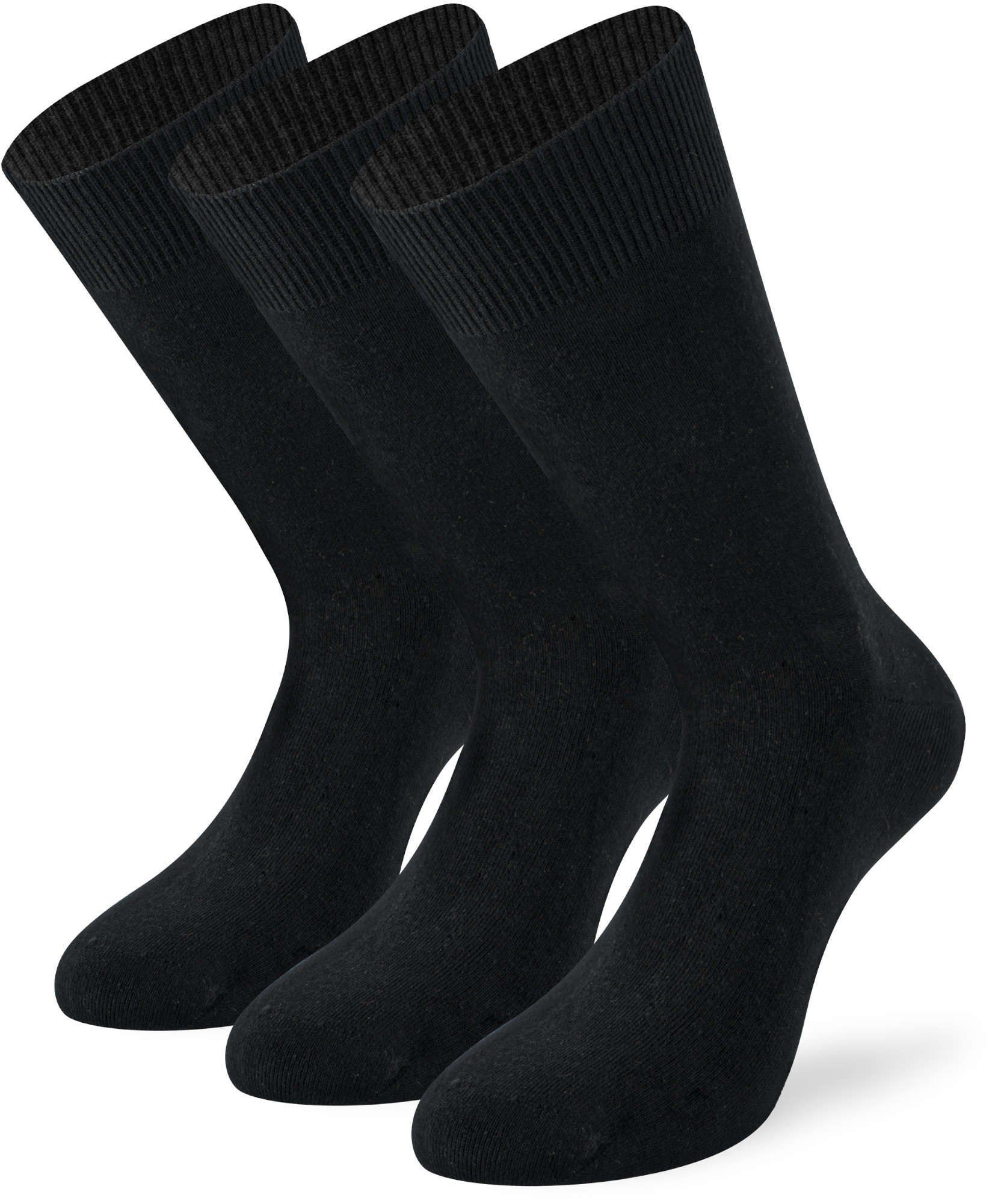 Lenz Basic Strumpor - 3-pack svart 47-50 Figur 1