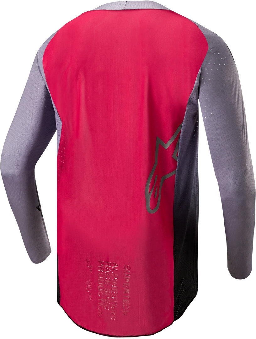 Alpinestars Supertech Dade Motocross Jersey lila/rot M Abbildung 2