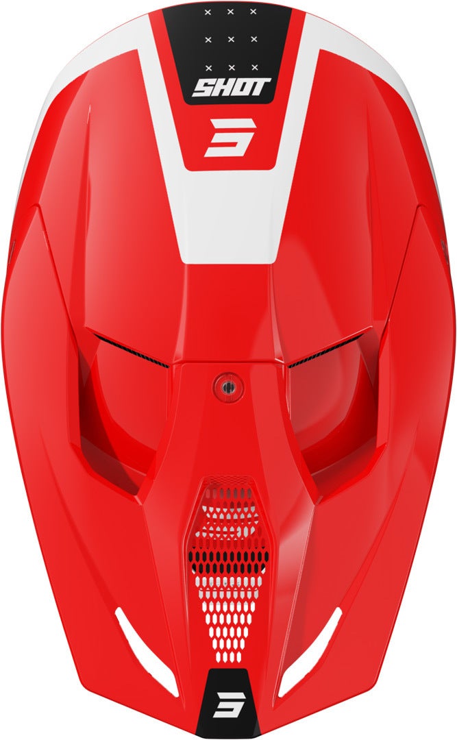 Shot Furious League Motocross Helm rot/weiß XXL (63/64) Abbildung 3