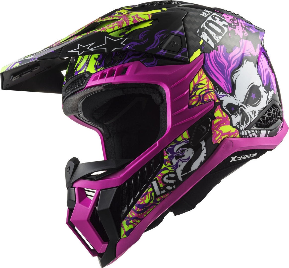 LS2 MX703 X-Force Fireskull Carbon Casco Motocross XL (61/62) Figura 3