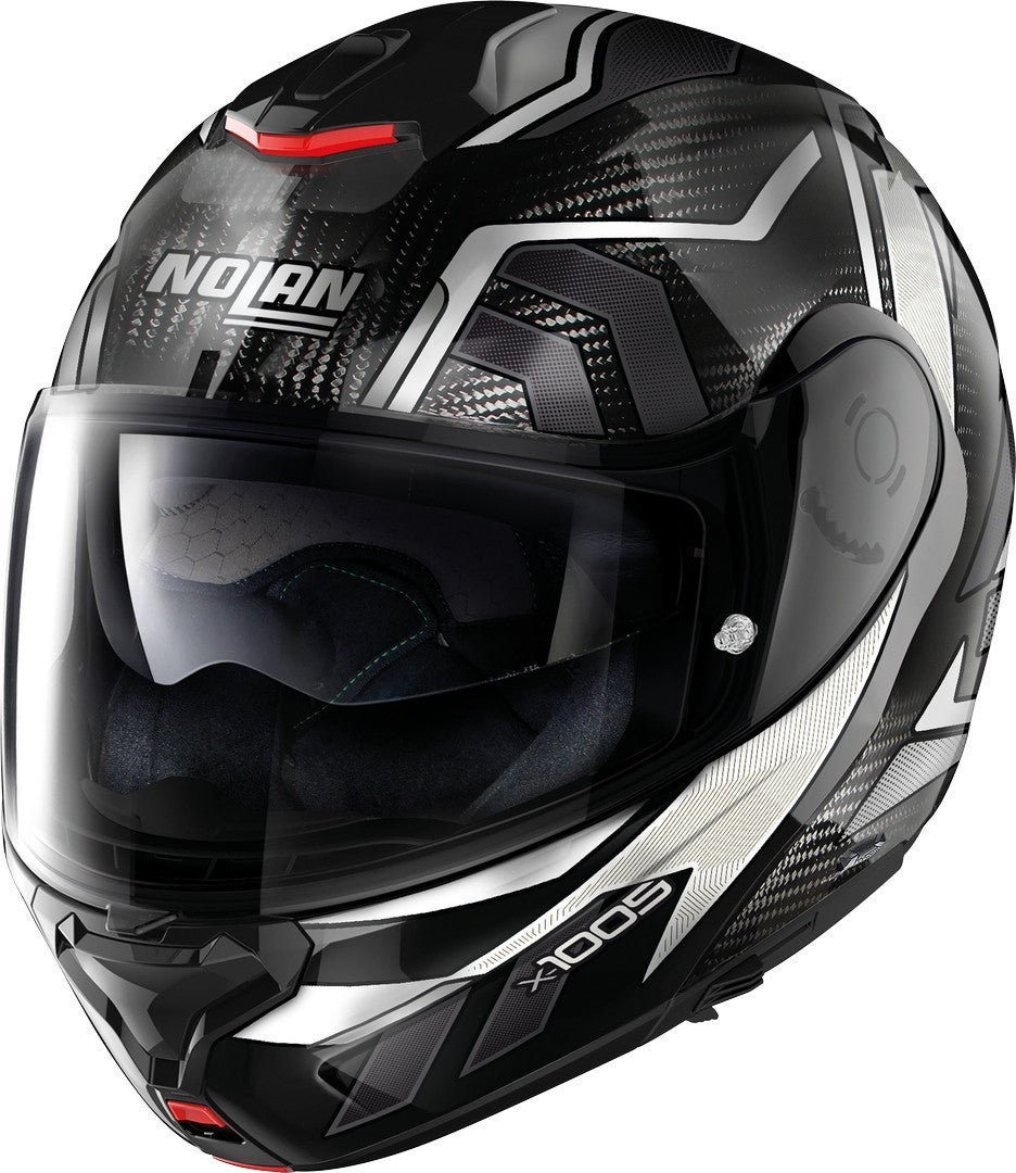 Nolan X-1005 Ultra Carbon Sandglas N-Com Casco Bianco/nero XL (62) Figura 1