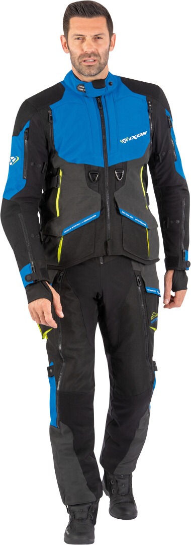 Ixon Ragnar Motorcycle Textile Jacket black/anthracite/blue XL Figure 3