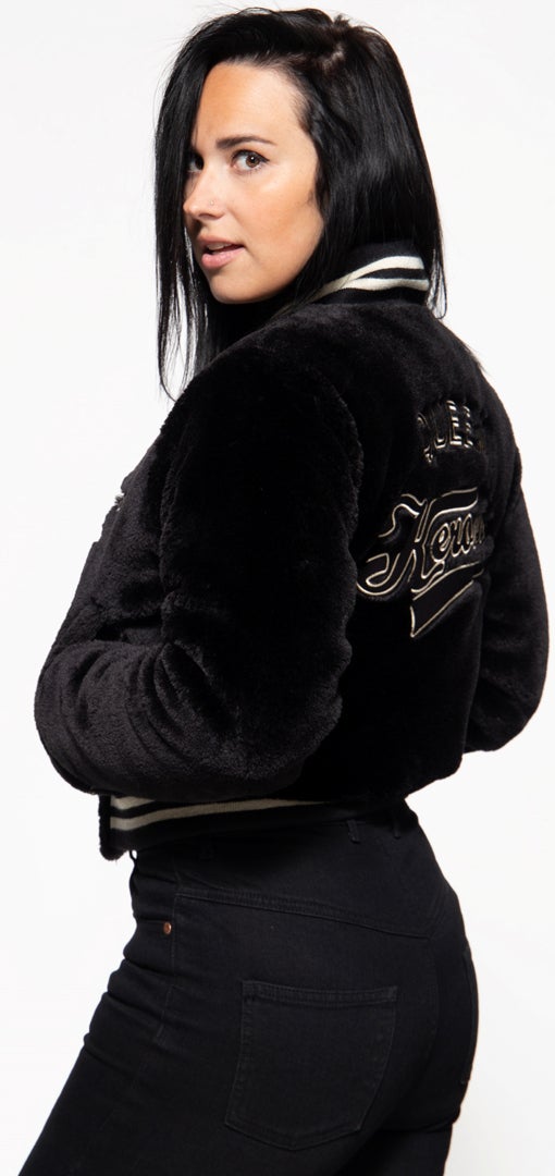Queen Kerosin College Zip Jaqueta feminina L Figura 10