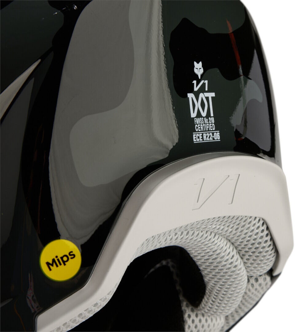 FOX V1 Bnkr MIPS 2023 Casco Motocross Giovanile Y/S (49/51) Figura 9