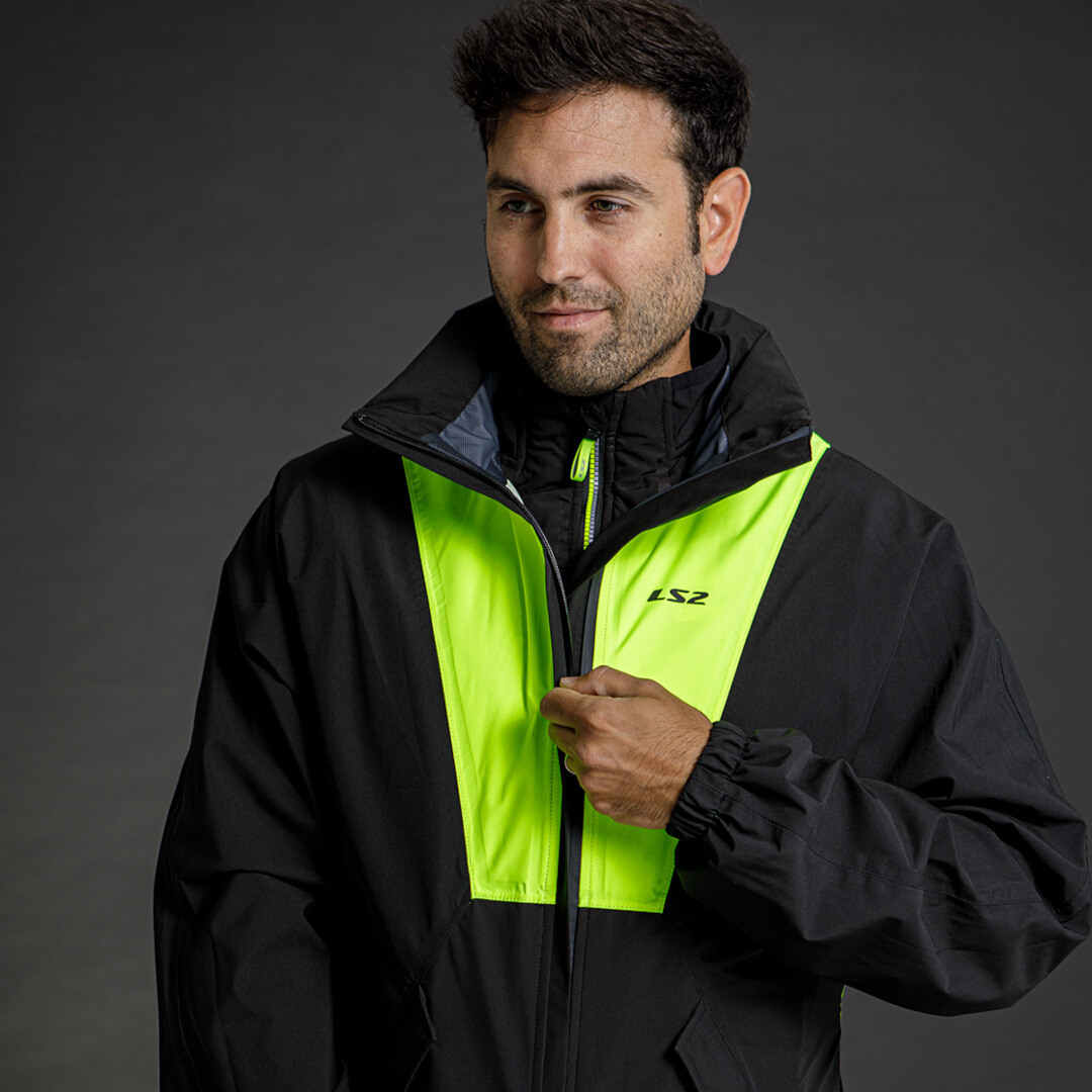 LS2 X-Rain Motorrad Regenjacke XS/S Abbildung 7