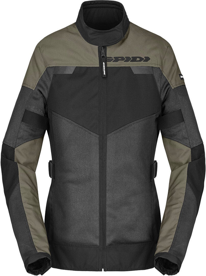 Spidi Tour Net Tex Dame motorcykel tekstiljakke Sort/oliven XXL Figur 1
