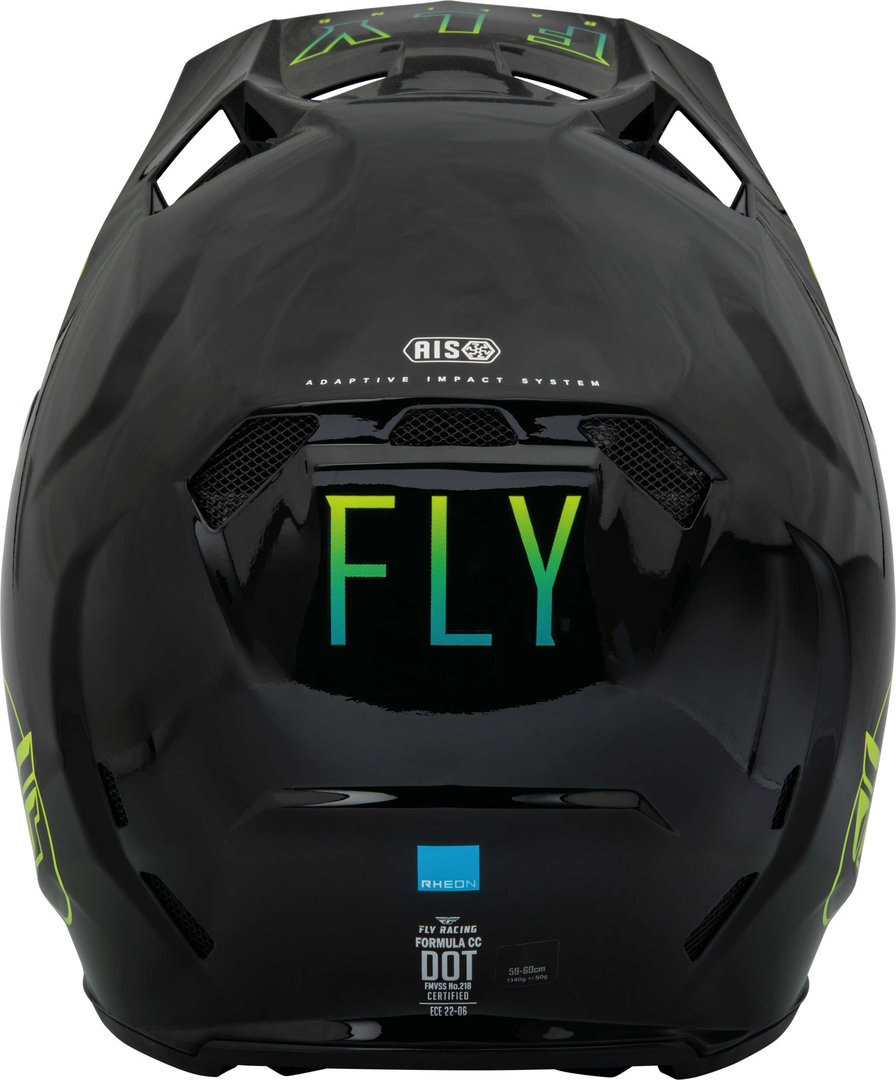 Fly Racing Formula CC Centrum Capacete de Motocross preto/azul/amarelo M (58) Figura 3