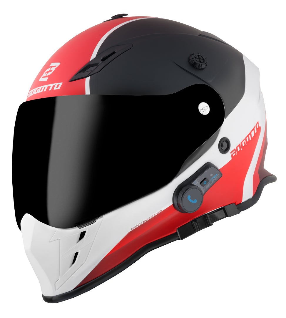 Bogotto H331 BT Tour EVO Bluetooth Enduro Helmet black matt/red/white 2XL Figure 3