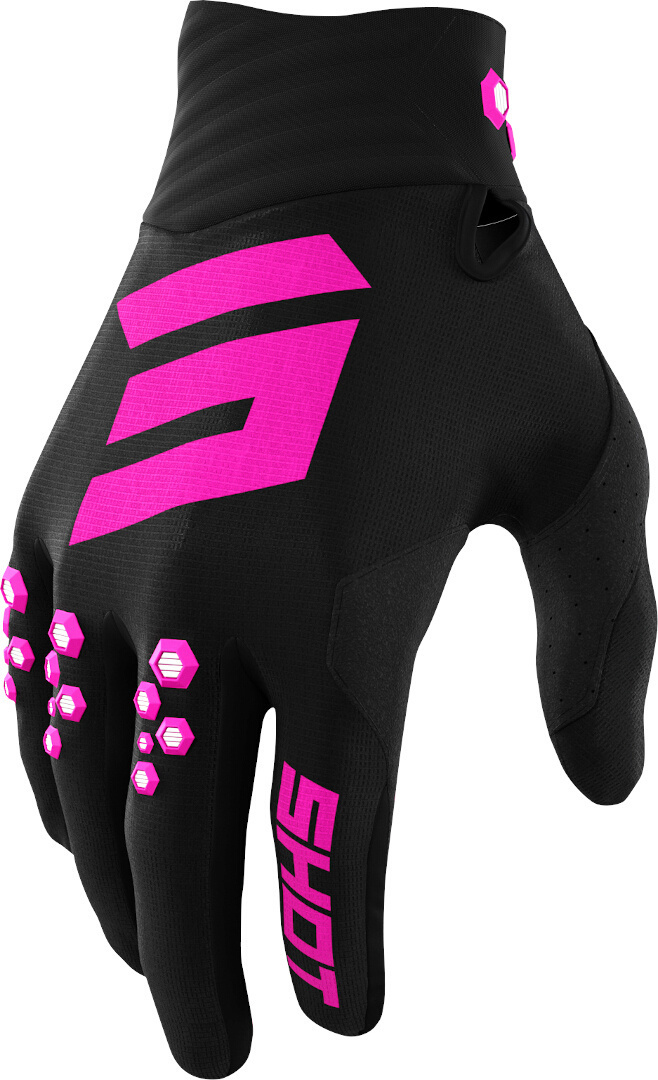 Shot Contact Motocross Handskar Svart/rosa 6 Figur 1