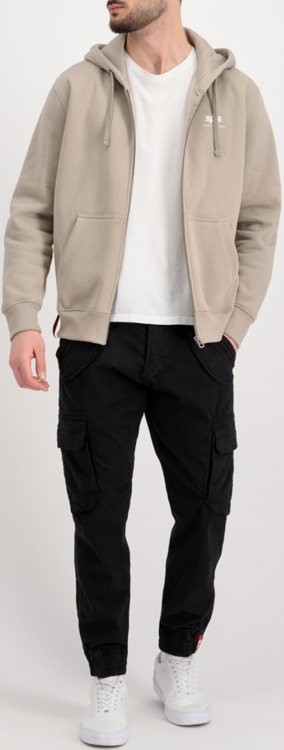 Alpha Industries Basic Zip Hoodie Sand L Figure 5