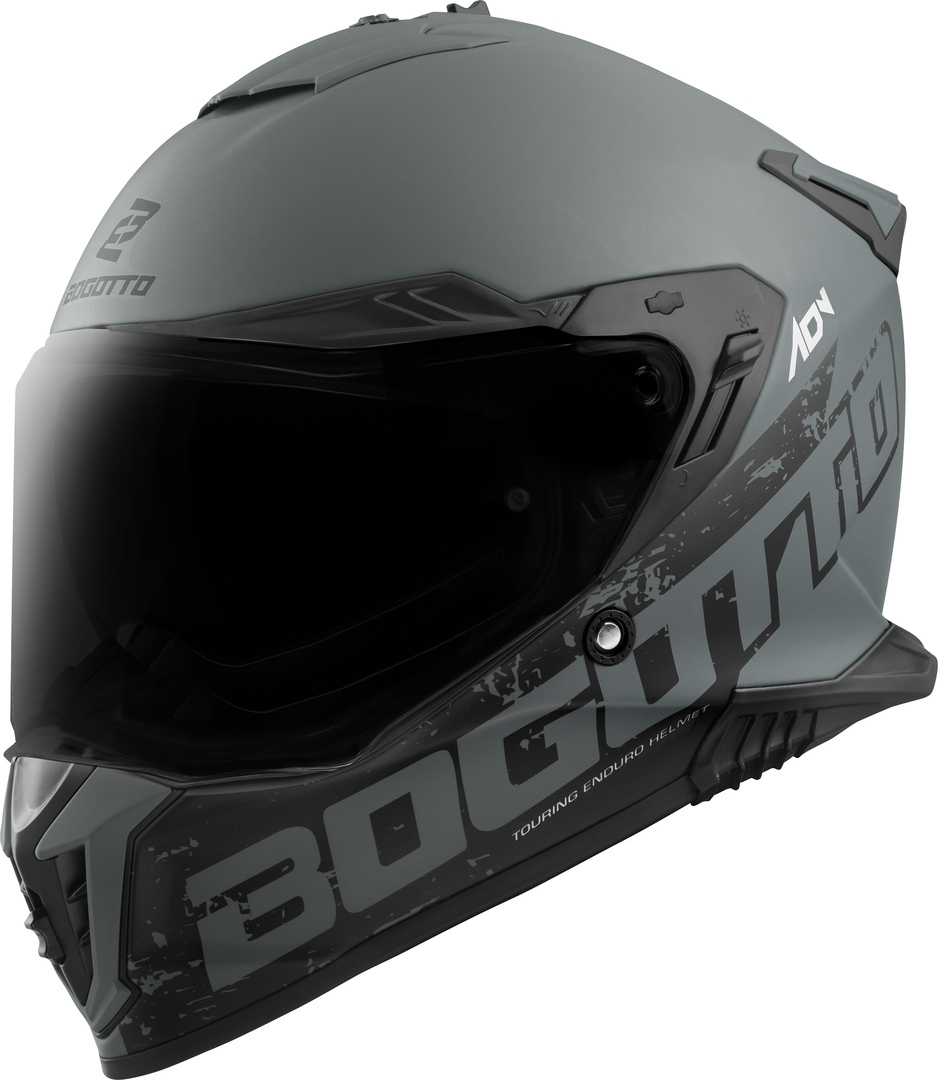 Bogotto FG-601 Duo Enduro hjälm i glasfiber Anthracitmatt XS Figur 4