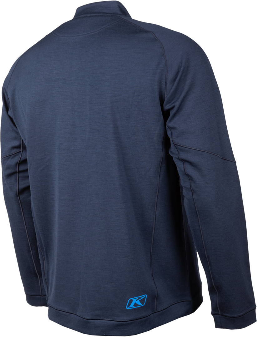 Klim Teton Merino 1/4 Zip Tricou funcțional albastru închis S Figura 6