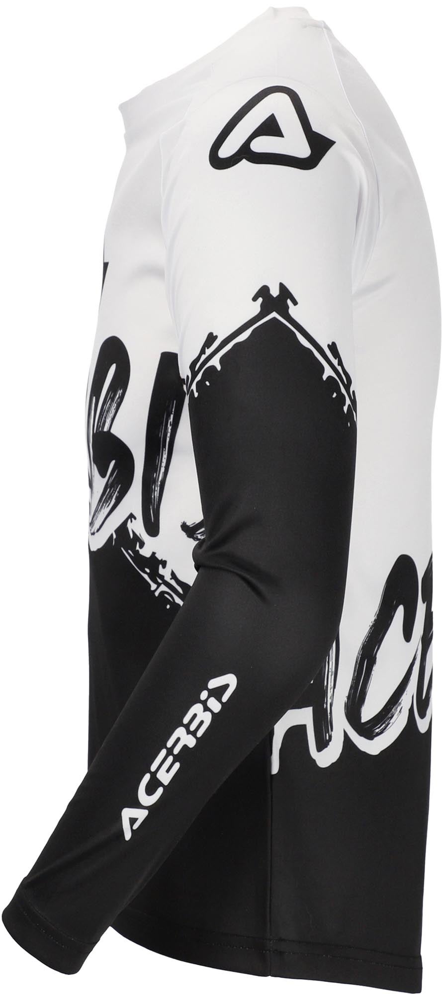 Acerbis MX Linear Graphic Jugend Motocross Jersey schwarz/weiß XL Abbildung 5