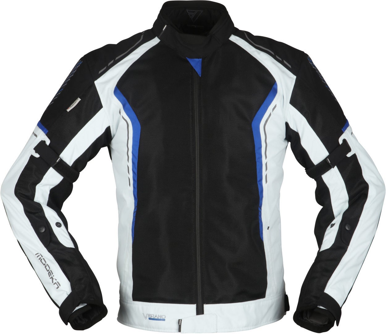 Modeka Khao Air Giacca tessile moto nero/grigio/blu XXL Figura 1