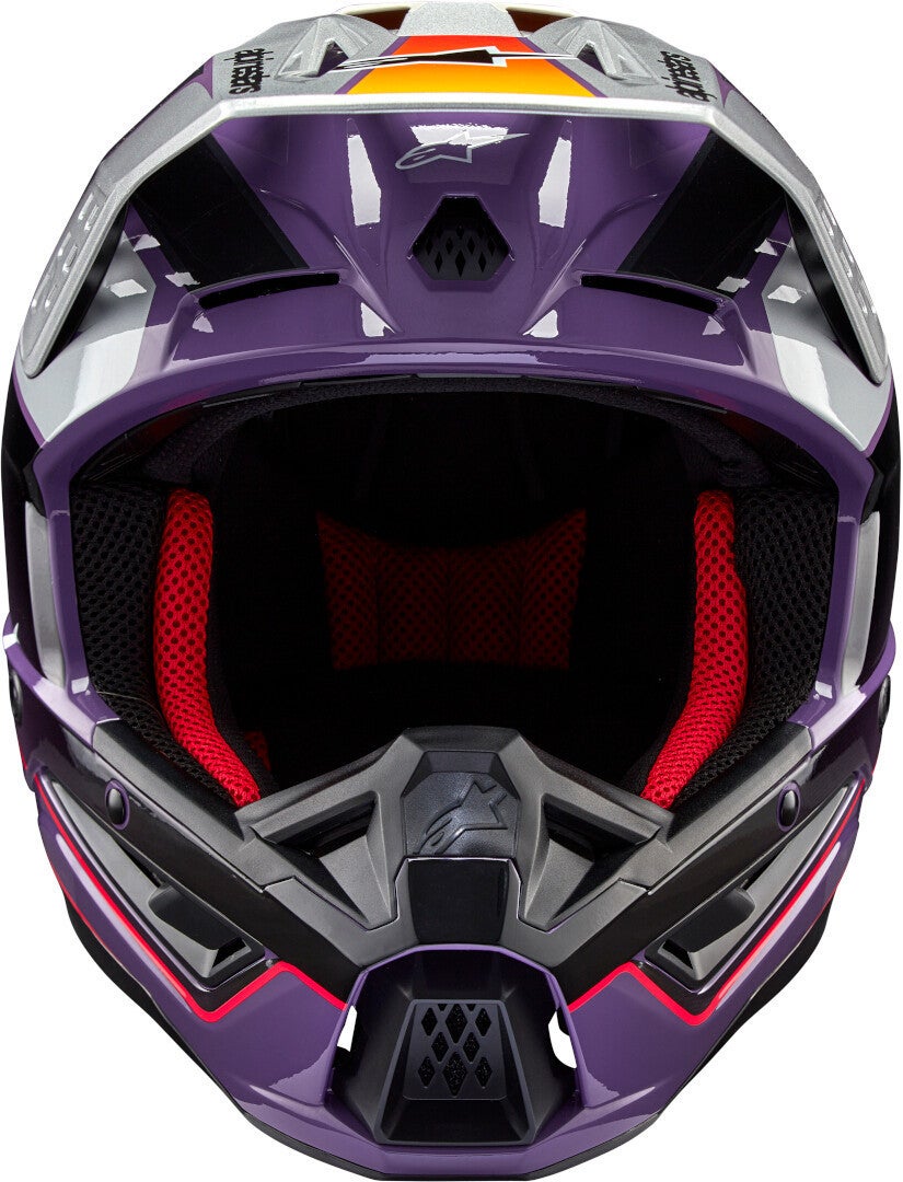 Alpinestars S-M5 Sail 2024 Casco Motocross nero/viola/argento M (57/58) Figura 5