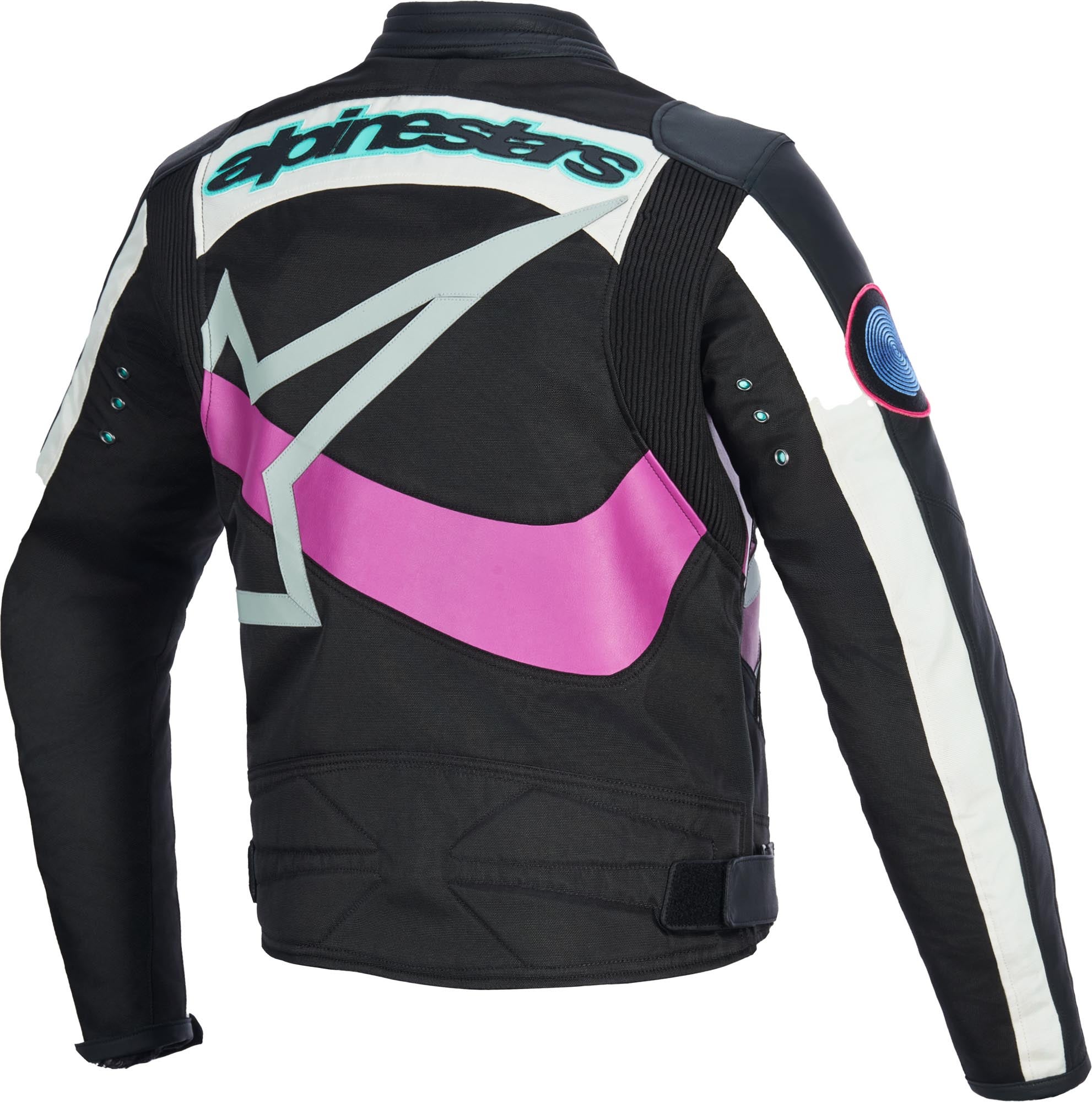 Alpinestars Idles déperlant dames moto textile veste Noir/Blanc/Violet M Figure 2