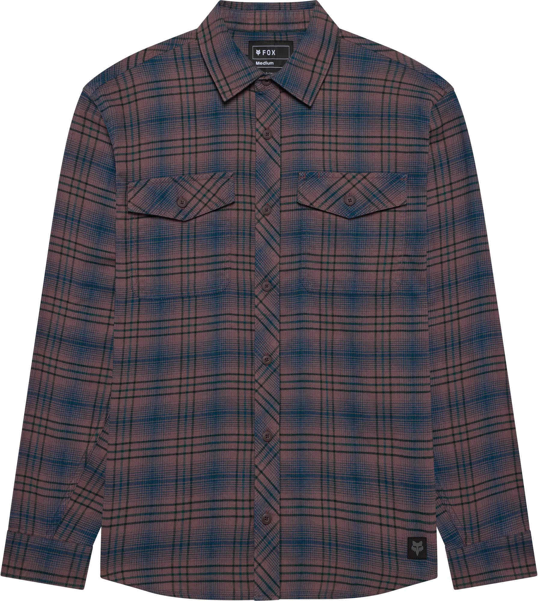 FOX Survivalist Camicia di flanella elastica blu/marrone M Figura 1