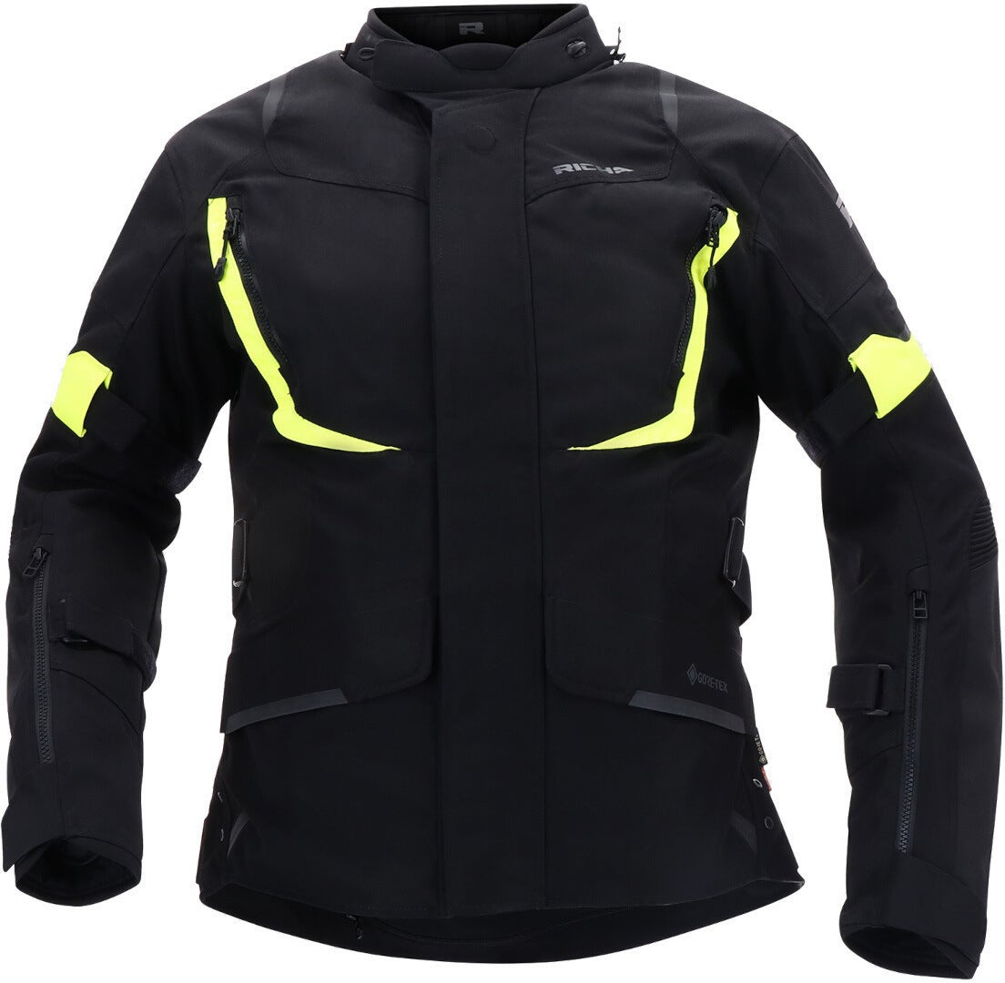 Richa Cyclone 2 Gore-Tex waterproof Motorcycle Textile Jacket black/yellow 4XL Figure 2