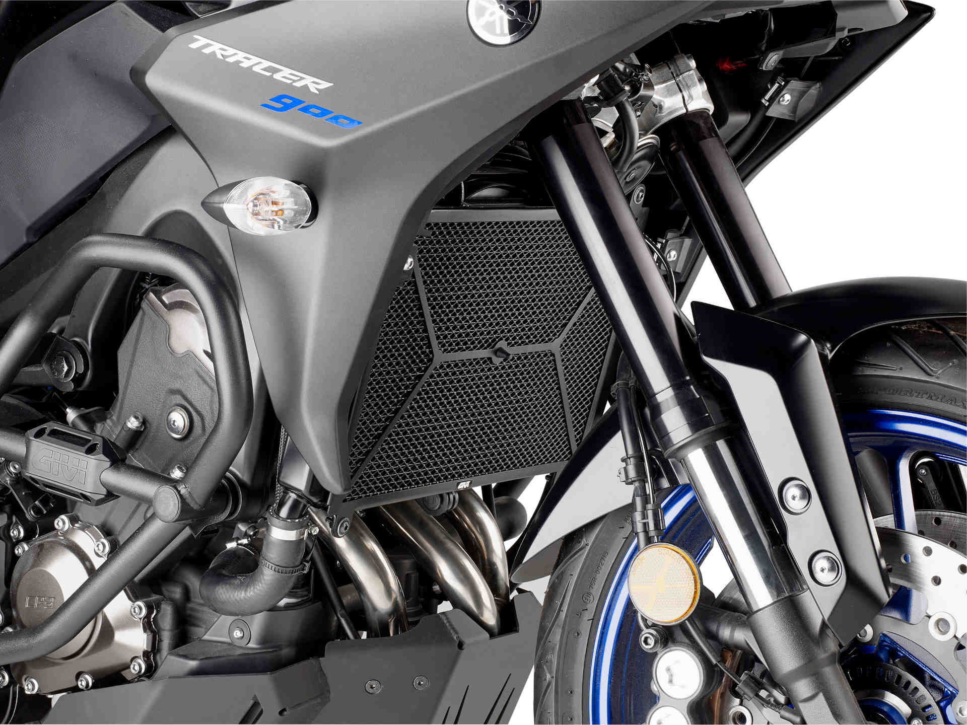 GIVI Schutz für Wasser- und Ölradiatoren aus Edelstahl, schwarz für Yamaha Modelle (s. unten) Figur 1