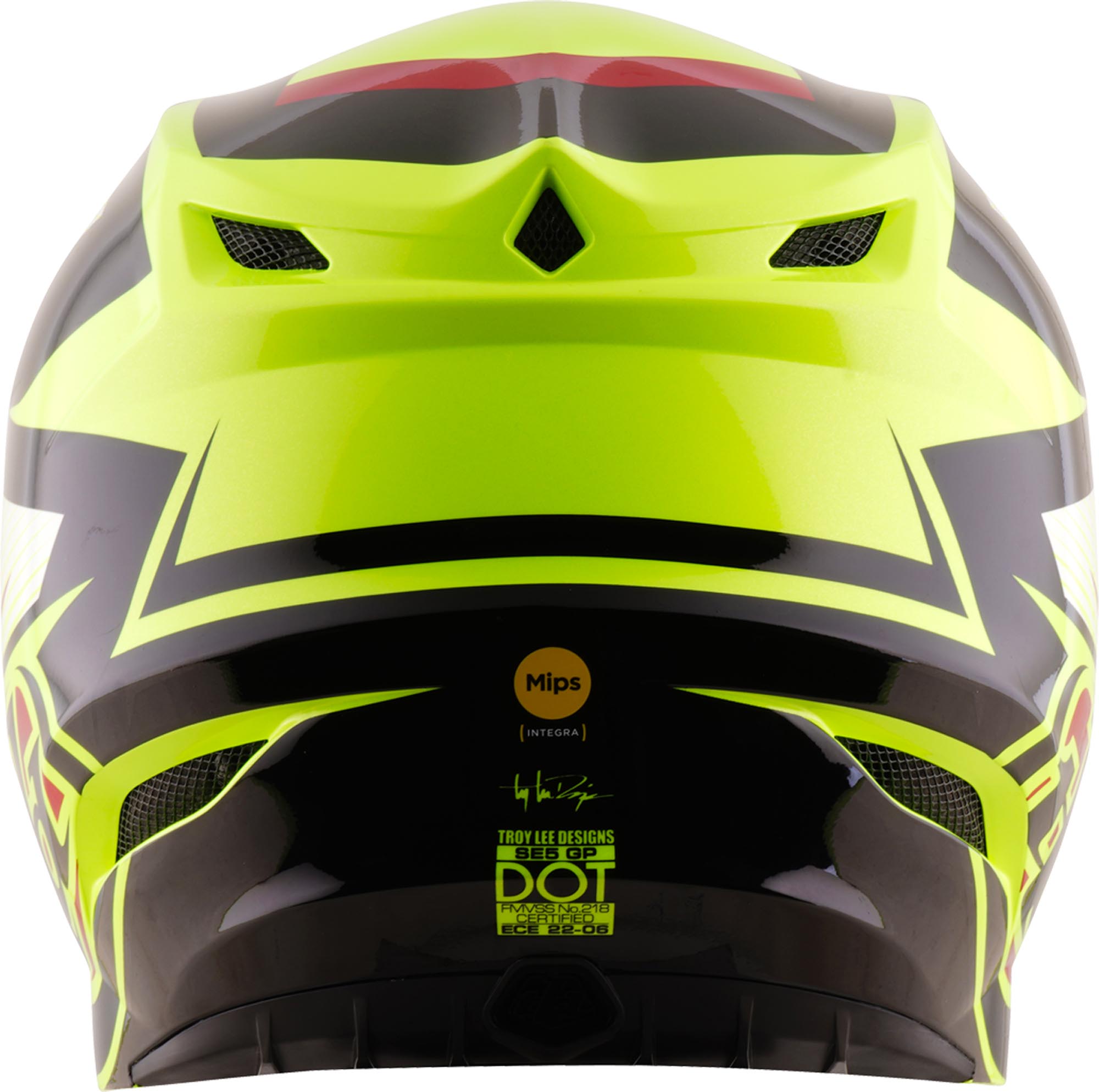 Troy Lee Designs SE5 Polycarbonate MIPS Ripper Motocross-kypärä keltainen M (57/58) Kuva 5