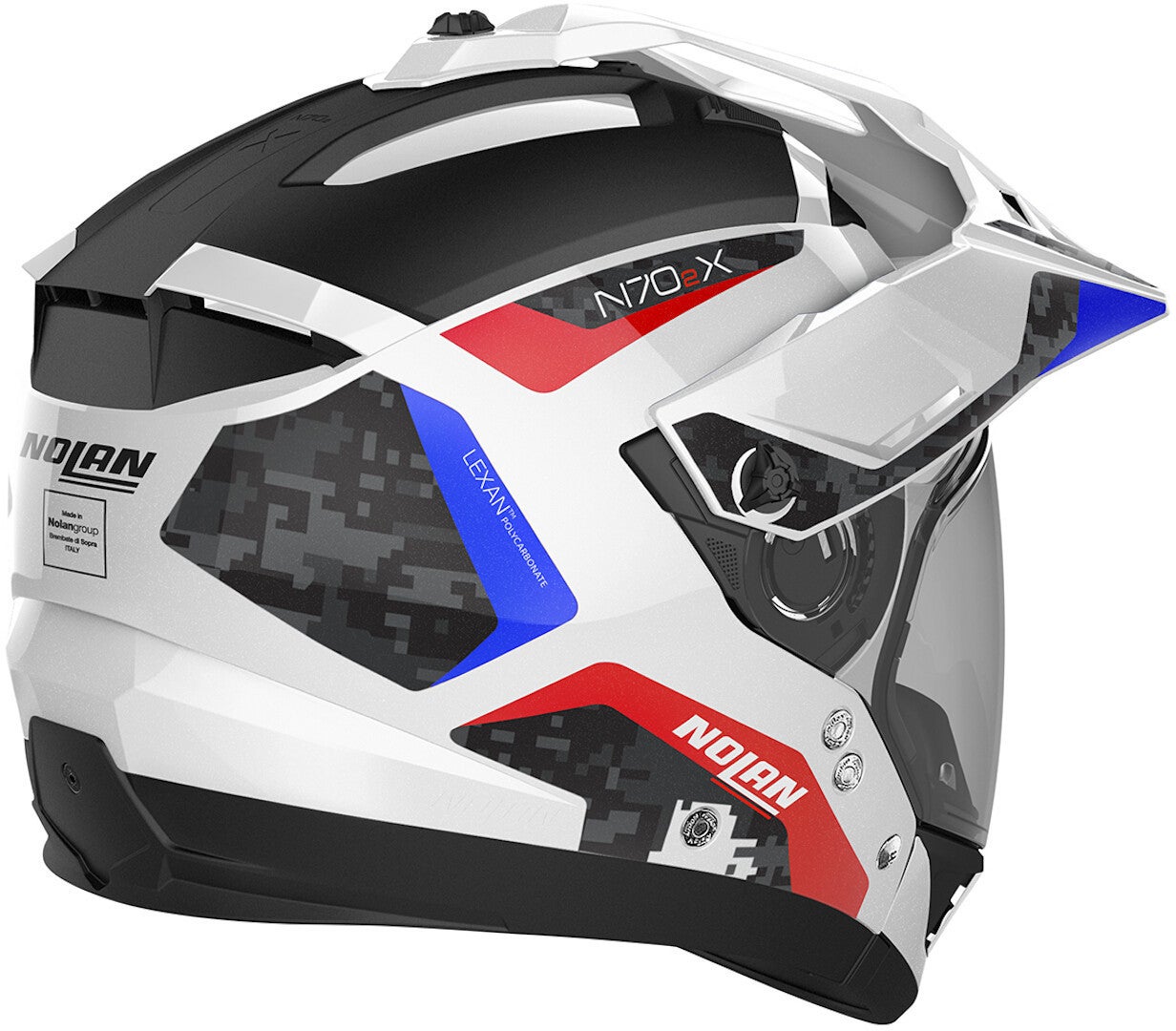 Nolan N70-2 X Torpedo N-Com Capacete branco/vermelho/azul S (56) Figura 4
