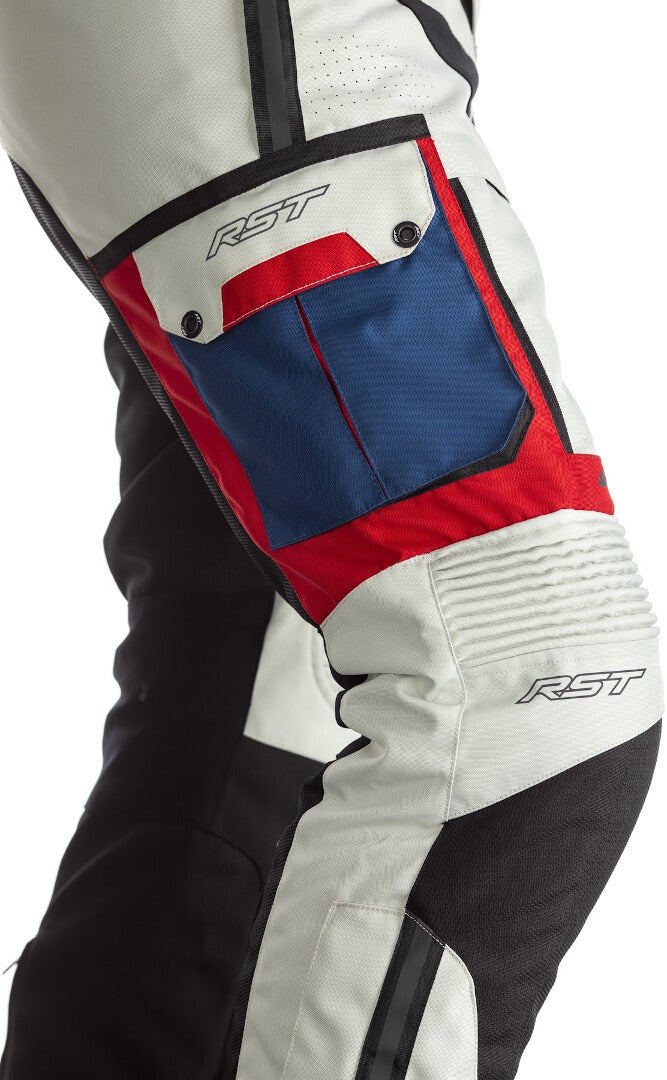 RST Pro Series Adventure-X Motorcycle Textile Pants white/blue/red M Figure 3