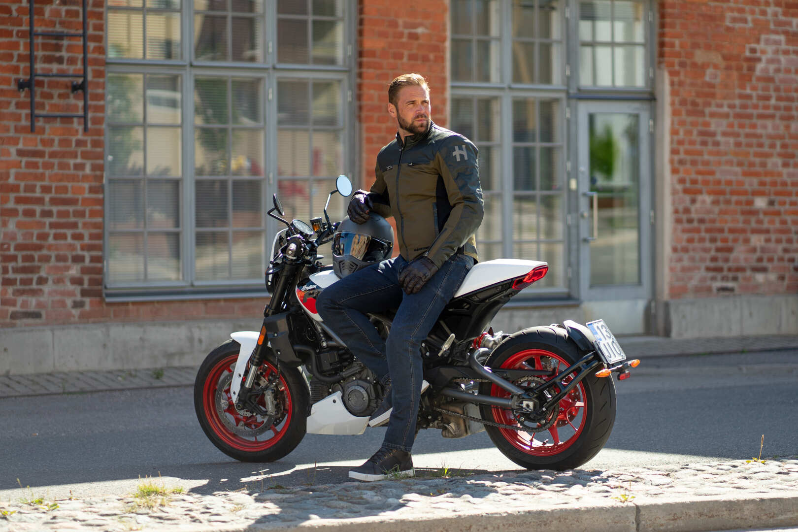 Halvarssons Holmen Jachetă textilă impermeabilă pentru motociclete Military Green 60 Figura 3