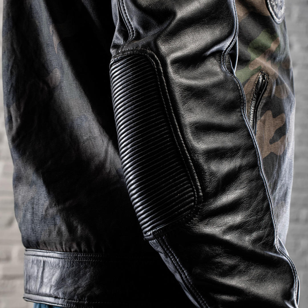 HolyFreedom Zero Camo Motorrad Lederjacke L Abbildung 11