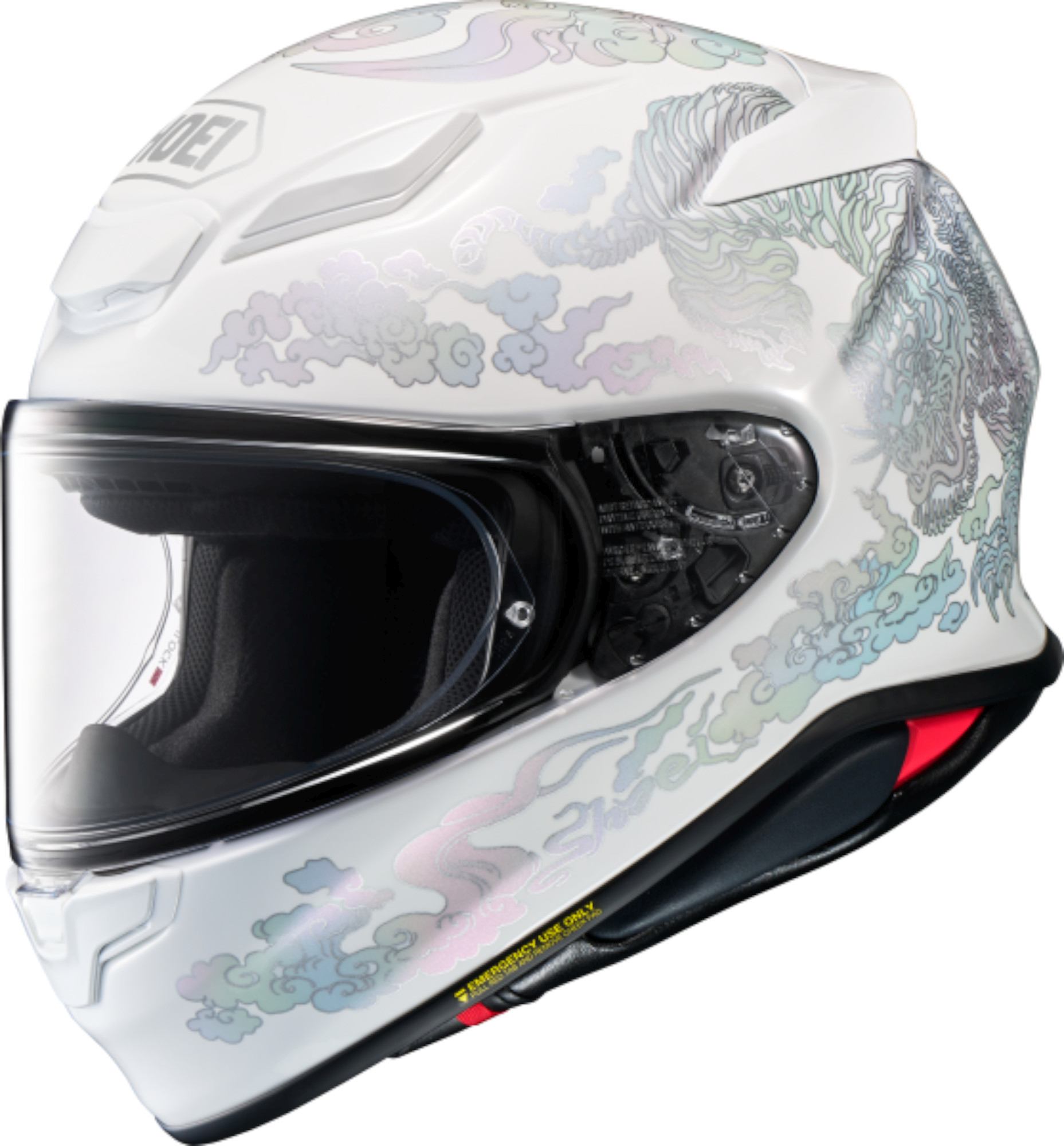 Shoei NXR2 Fearless Hjälm Vitt/silver S (55/56) Figur 1