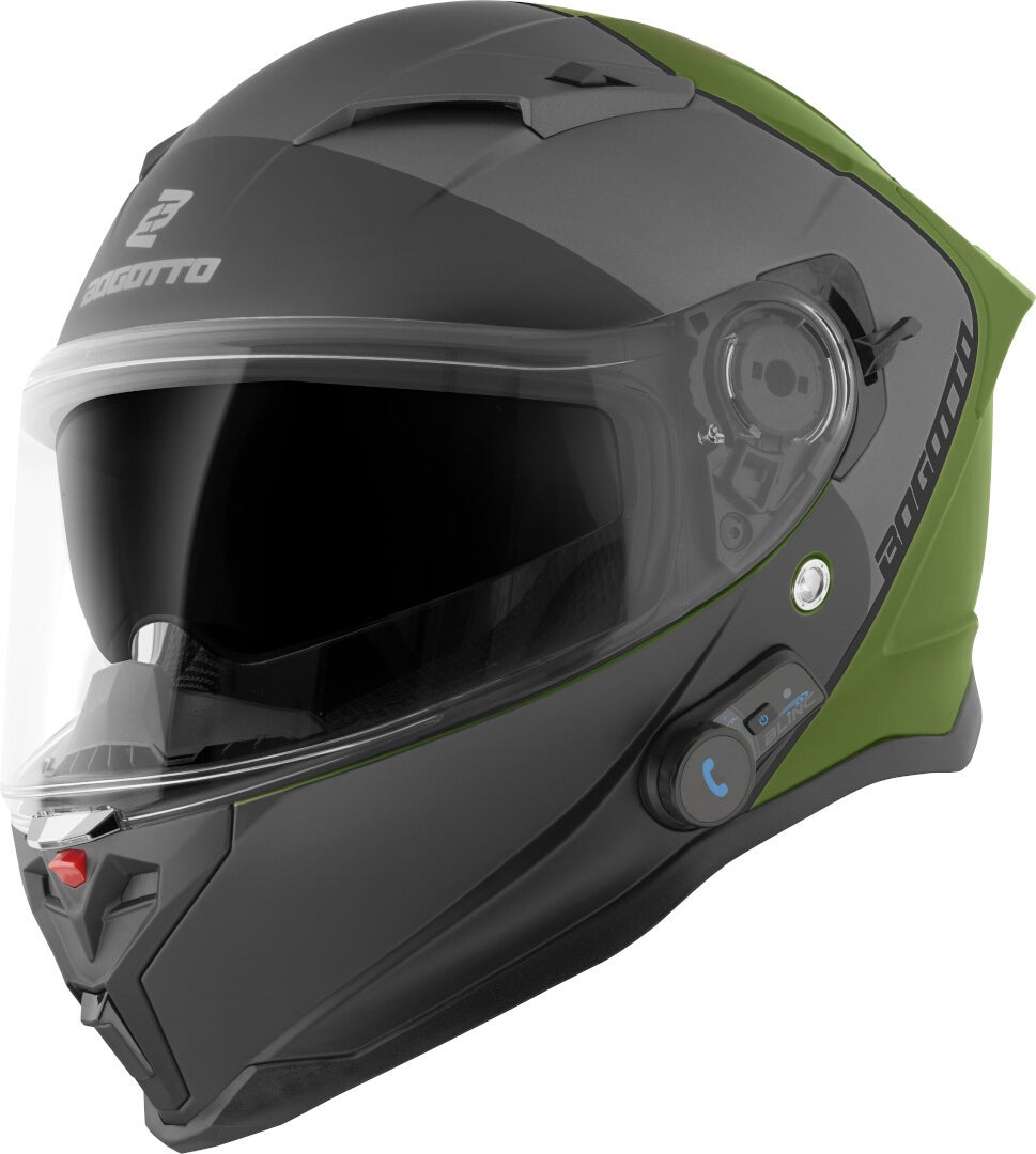 Bogotto H153 BT SPN Bluetooth Casque Noir mat/vert XL Figure 2