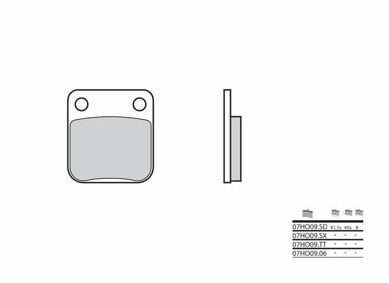 Brembo S.p.A. Vägbromsbelägg kolkeramik - 07HO0906 Figur 2