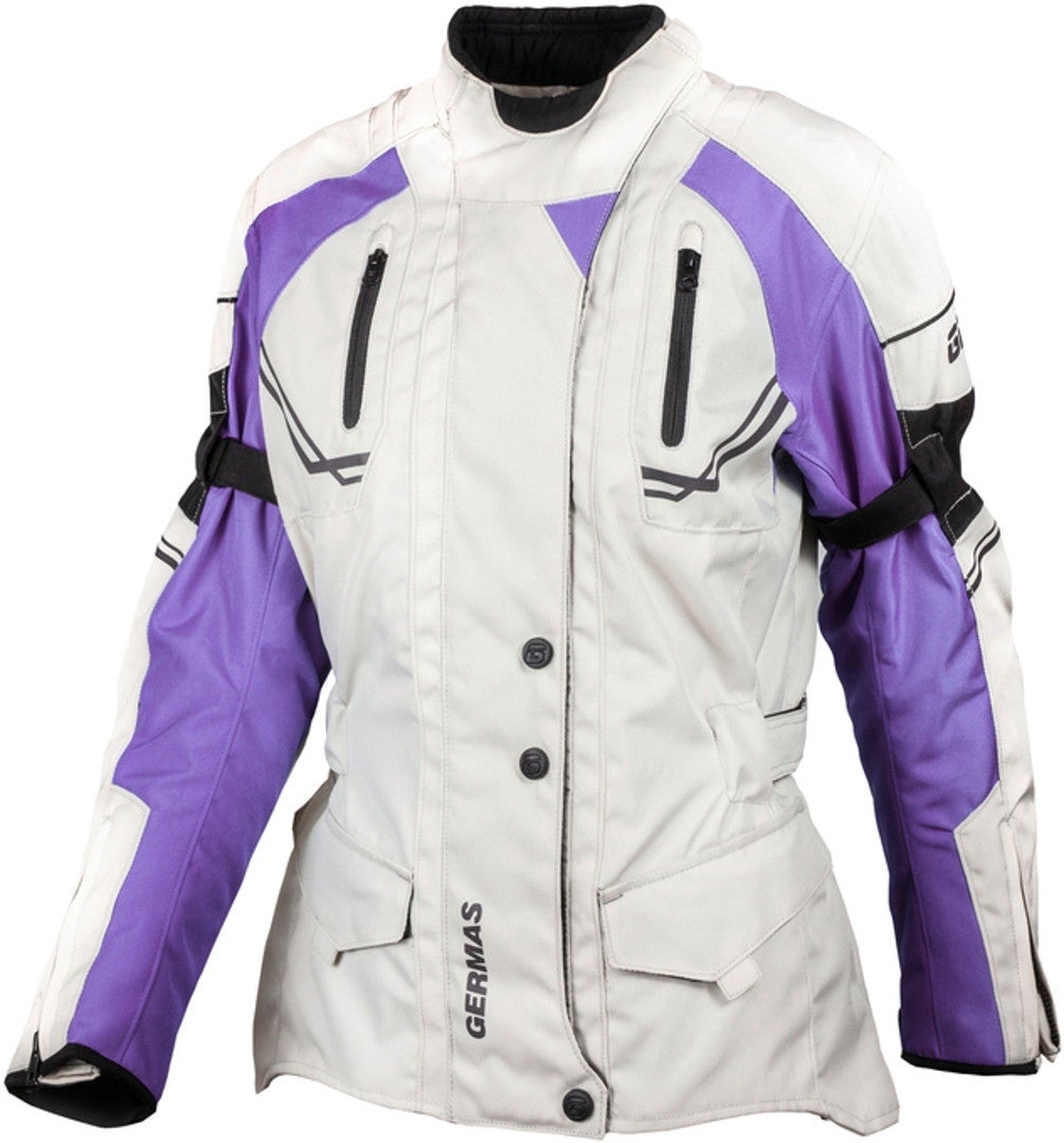 GMS Taylor Damen Motorrad Textiljacke grau/lila 3XL Abbildung 1